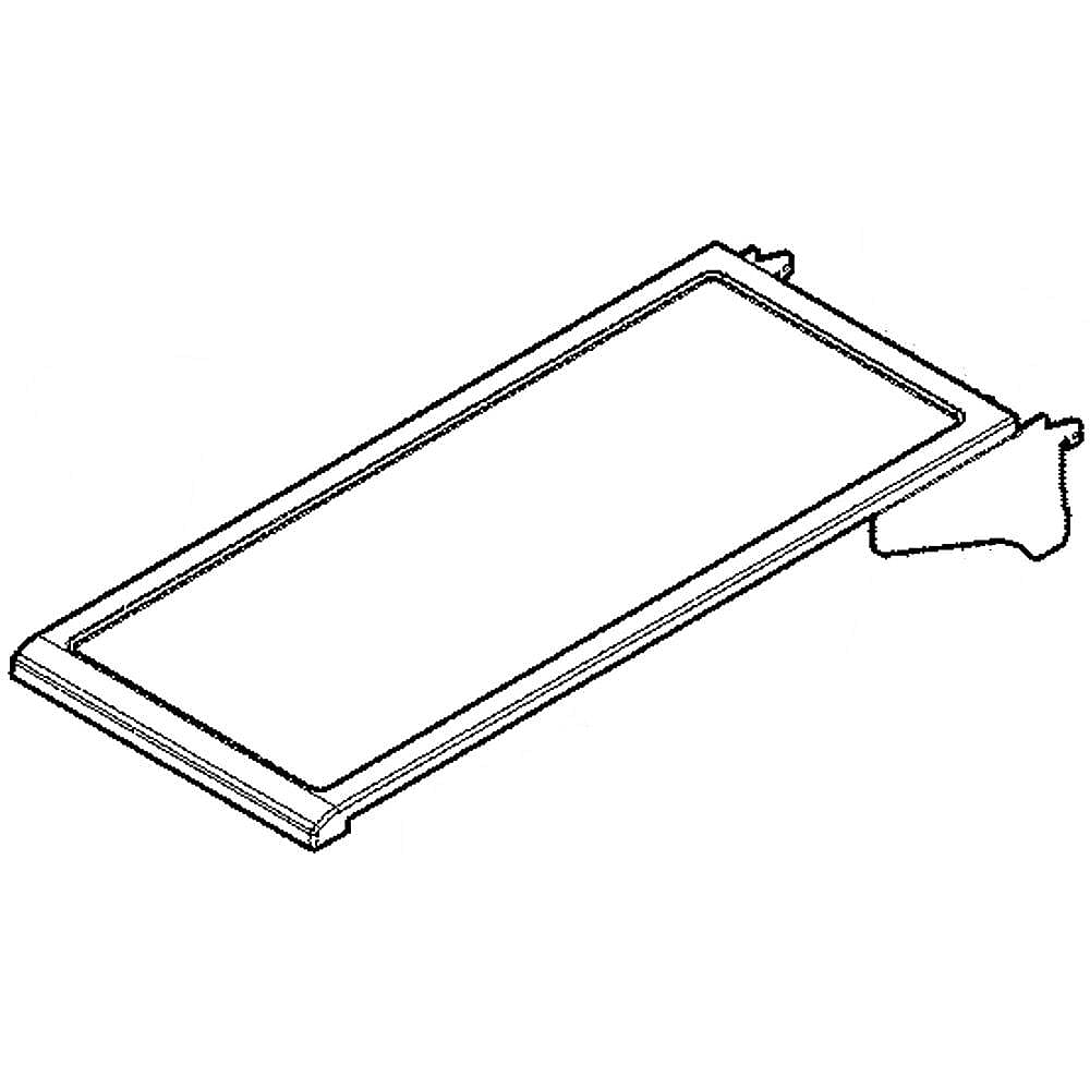 Part #242200501, Refrigerator Spill-Safe Shelf Assembly / 20.55 x 8.35 x 3.80