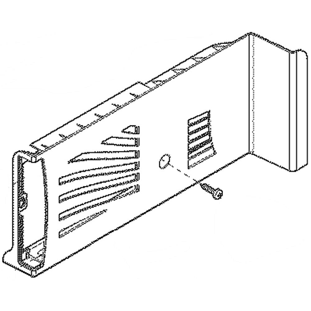 Part #242287001, Refrigerator Air Duct Diffuser And Air Filter Housing / 22.45 x 15.65 x 3.80