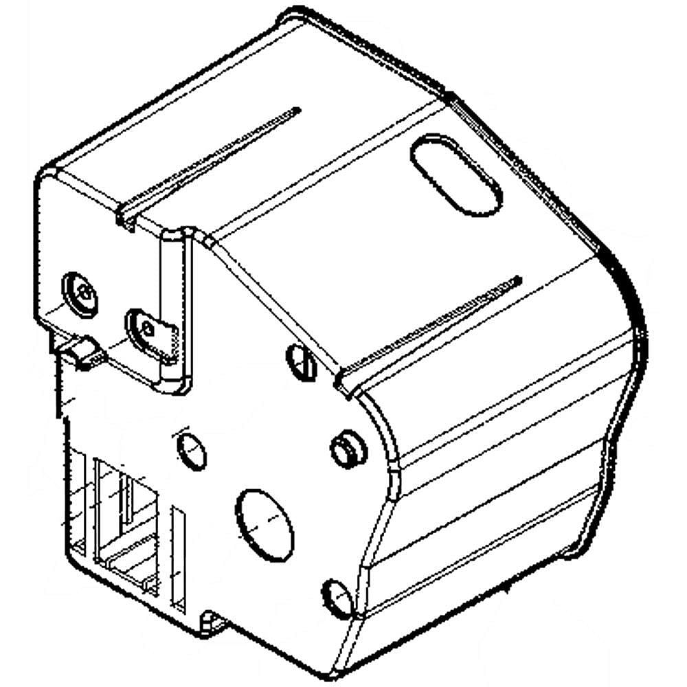 Part #242305203, Refrigerator Auger Motor Cover / 5.90 x 5.80 x 4.45