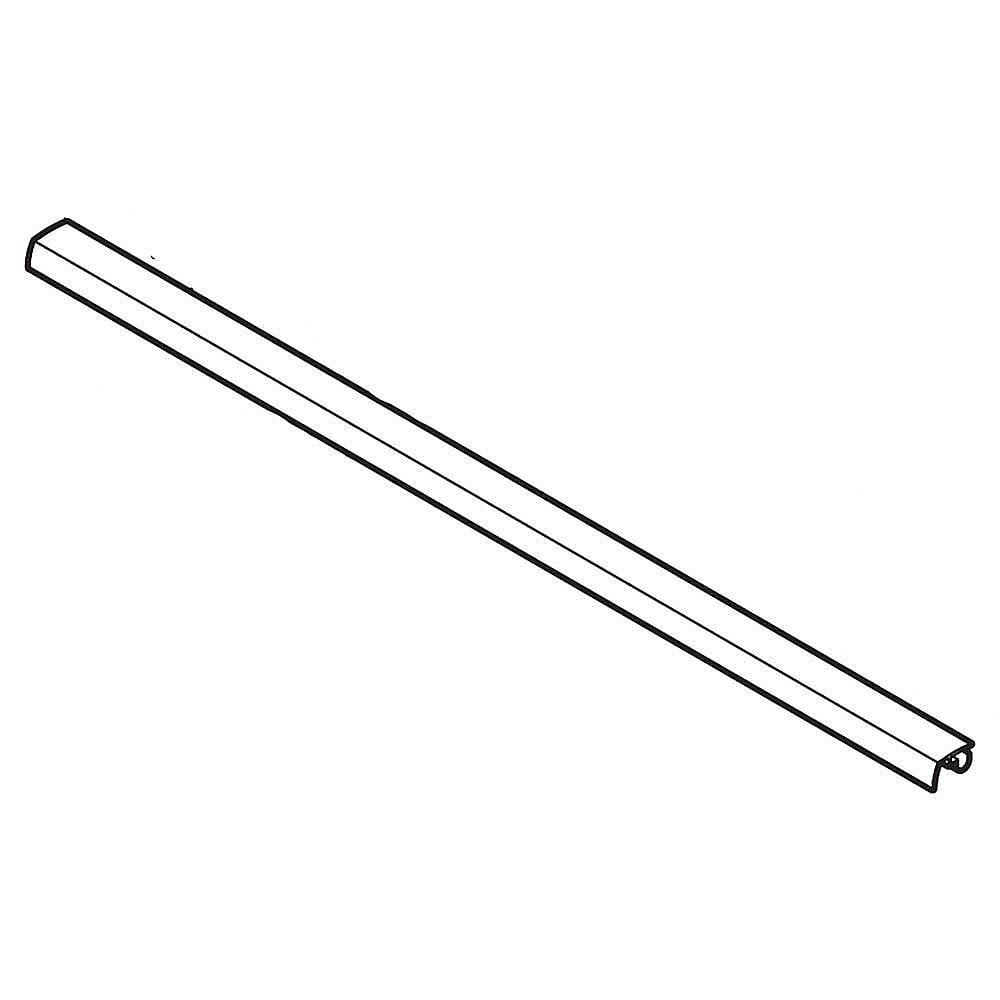 Kenmore Elite Part #297050700, Refrigerator Glass Shelf Trim, Front | 25.60 x 4.40 x 0.70