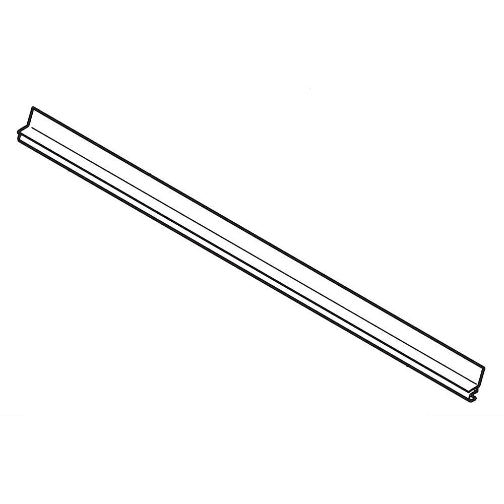 Kenmore Elite Part #297050800, Refrigerator Glass Shelf Trim, Rear | 25.60 x 1.45 x 0.65