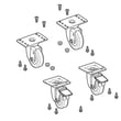Refrigerator Caster Wheel Set for Crosley GDR22CWRF2 - Part 297085805