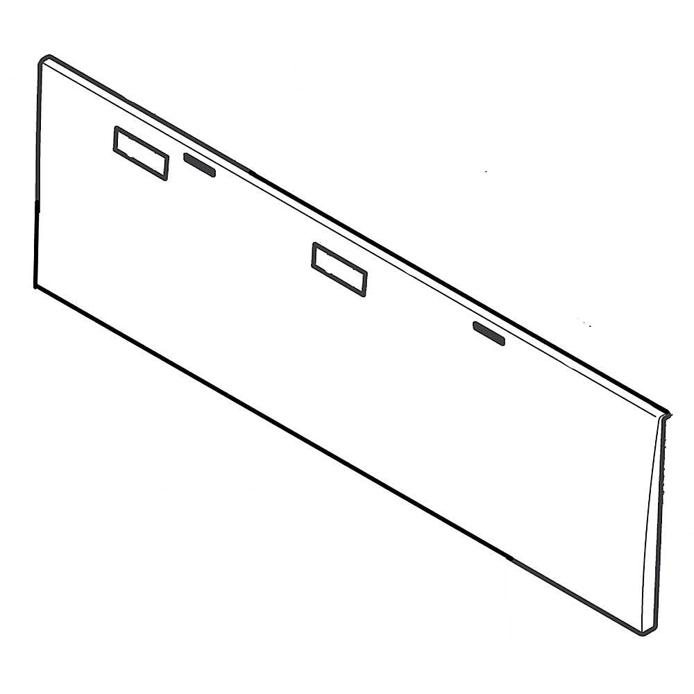 Kenmore Elite Part #297091801, Freezer Drawer Front Window Panel | 25.55 x 7.85 x 0.85