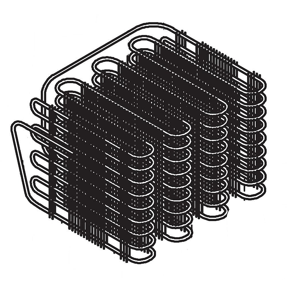 Part #297152200, Refrigerator Condenser Coil (Replaces 7297152200) / 12.60 x 10.40 x 6.80