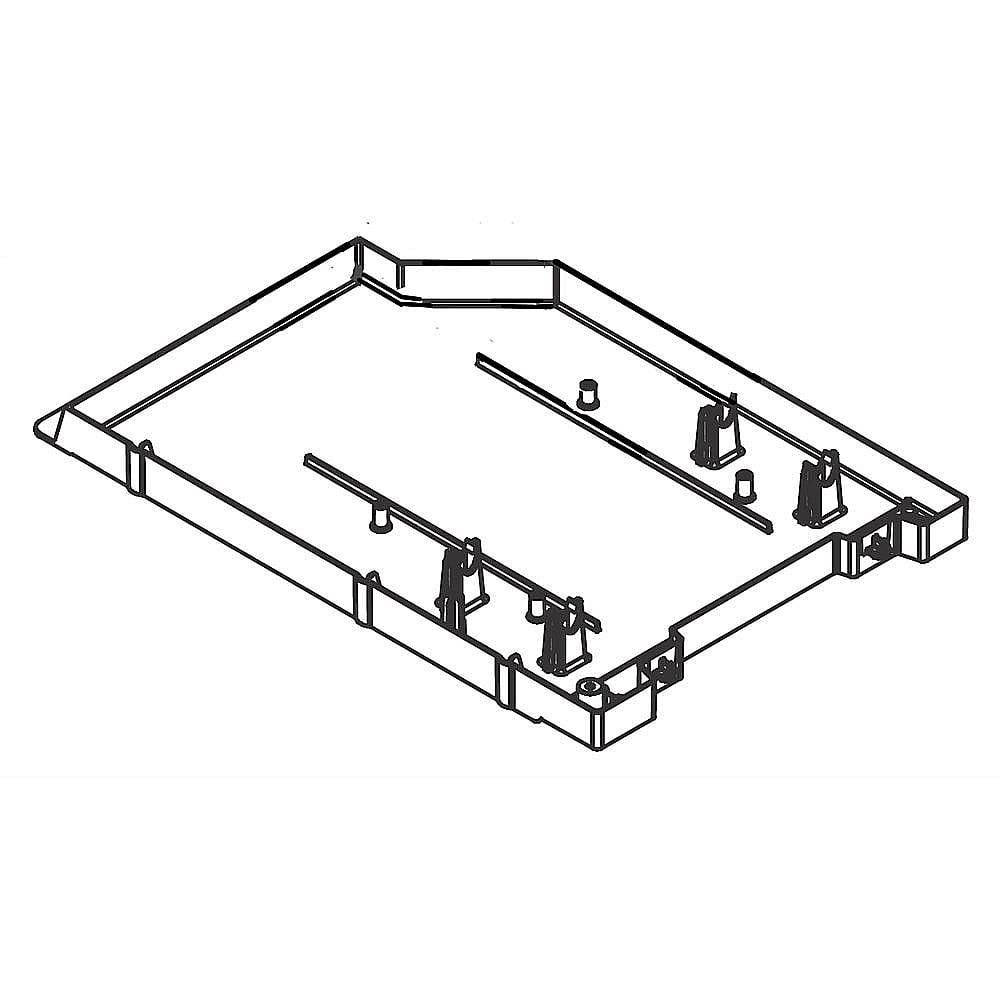 Part #297165804, Refrigerator Drain Pan (Replaces 297165802) / 17.95 x 13.70 x 2.10