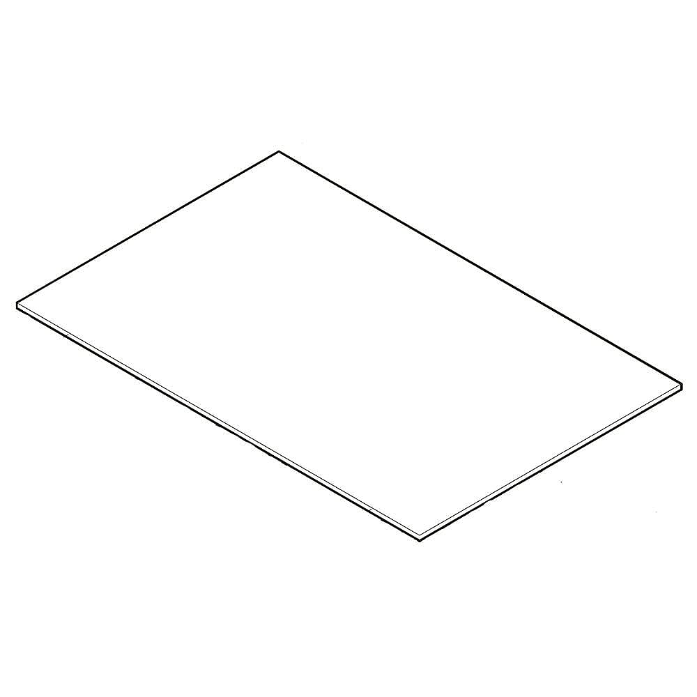 Kenmore Elite Part #297166800, Freezer Glass Shelf | 25.00 x 14.00 x 0.25