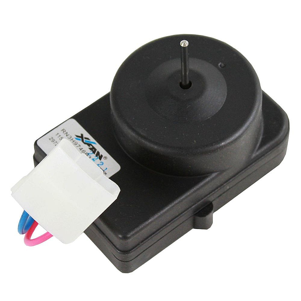 Part #297279500, Crosley Refrigerator Condenser Fan Motor (Replaces 241584301) / 7.00 x 5.40 x 5.20