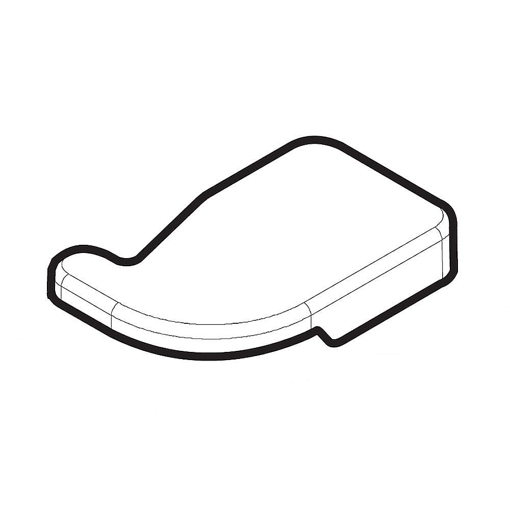 Kenmore Elite Part #297304001, Hinge Cover | 4.35 x 2.70 x 0.75
