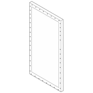 Freezer Door Outer Panel (white) 297316564
