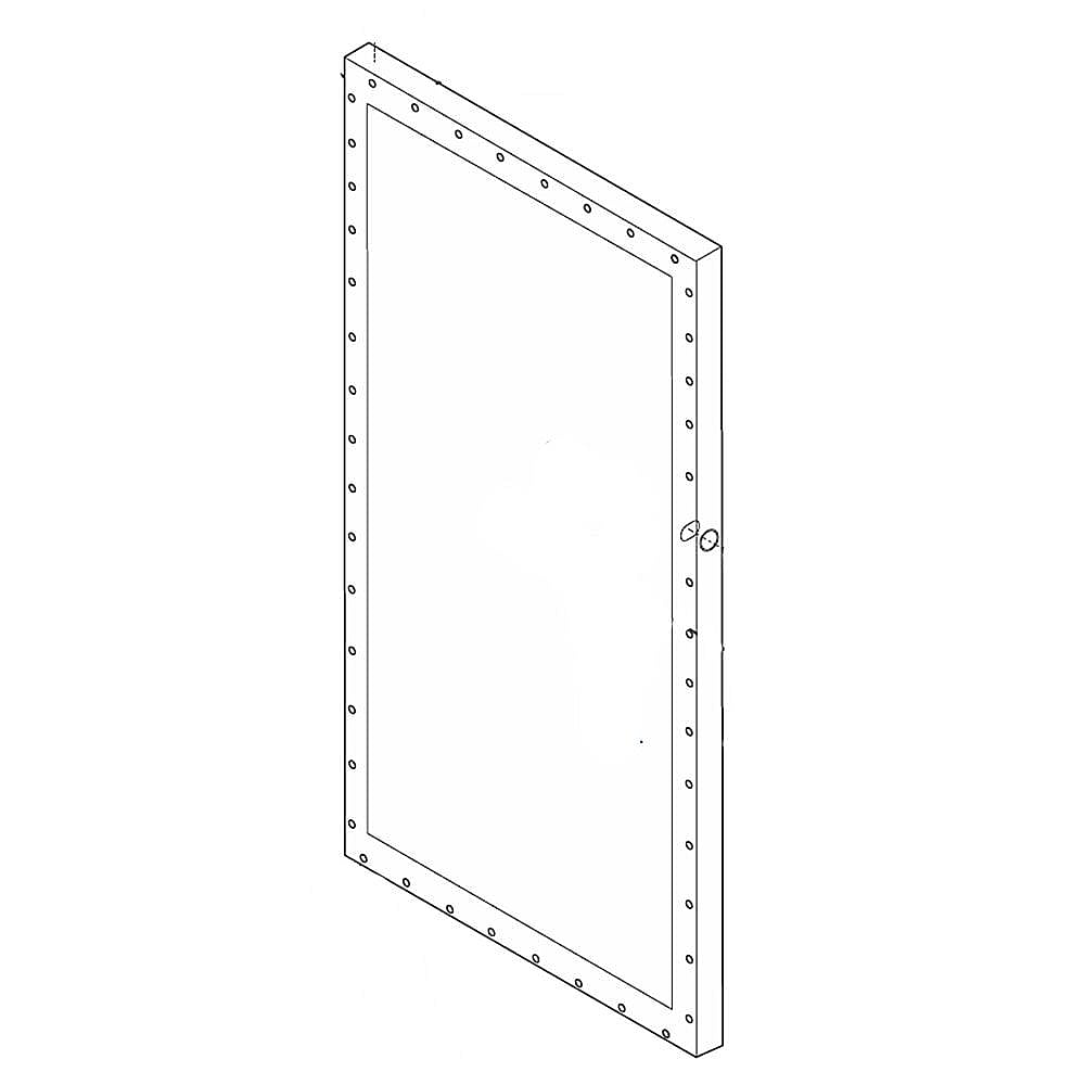 Part #297316734, Freezer Door Outer Panel (White) / 74.00 x 40.00 x 5.00