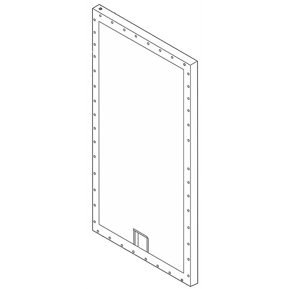 Part #297329325, Refrigerator Door Outer Panel (Stainless) / 77.00 x 37.00 x 3.25