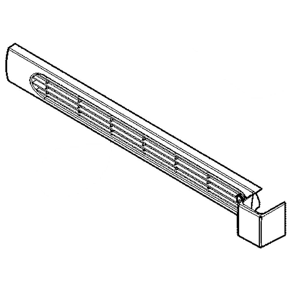 Part #297387806, Freezer Toe Grille / 34.30 x 6.10 x 4.00