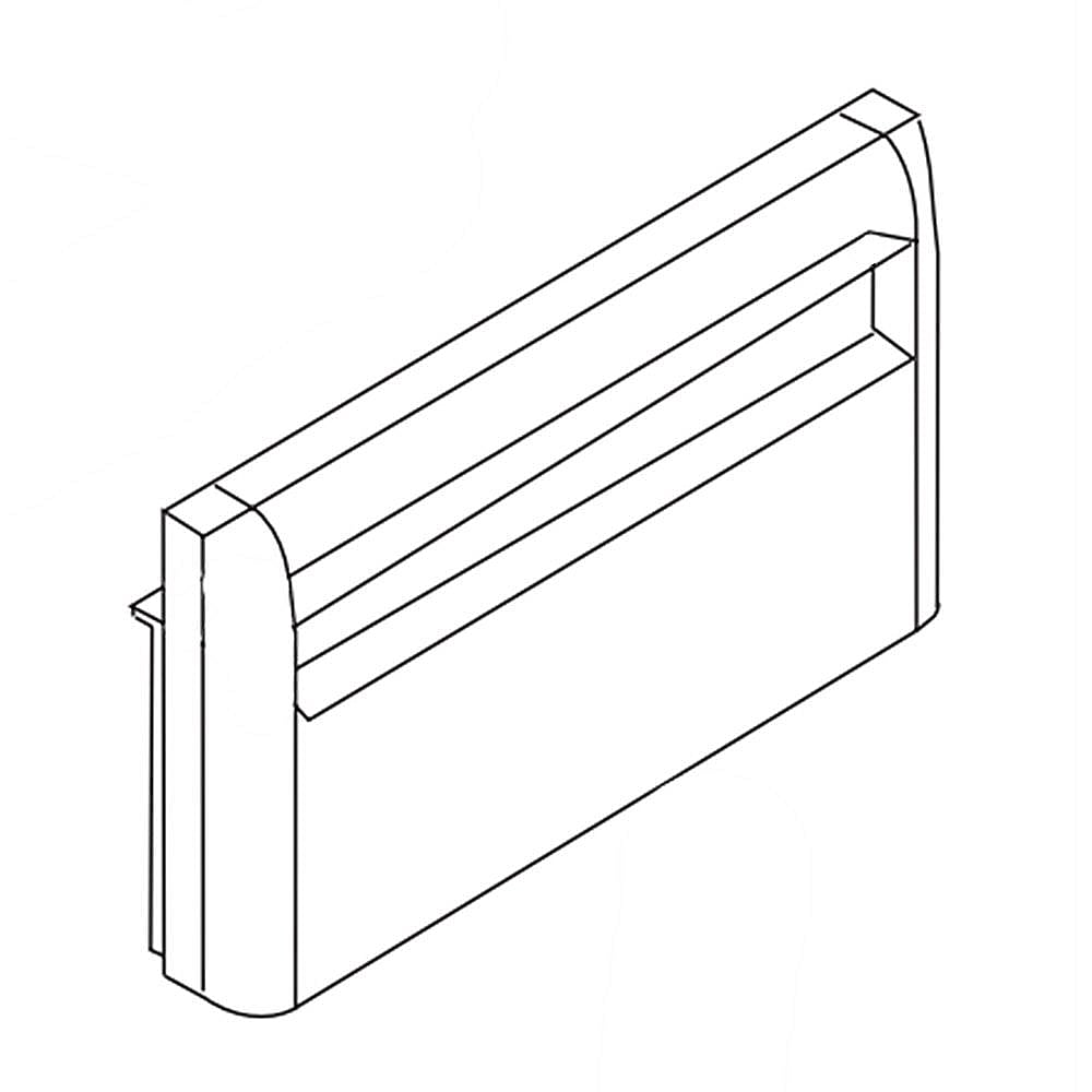 Frigidaire Part #5303308562, Refrigerator Crisper Drawer Front, Lower | 14.95 x 9.10 x 2.30