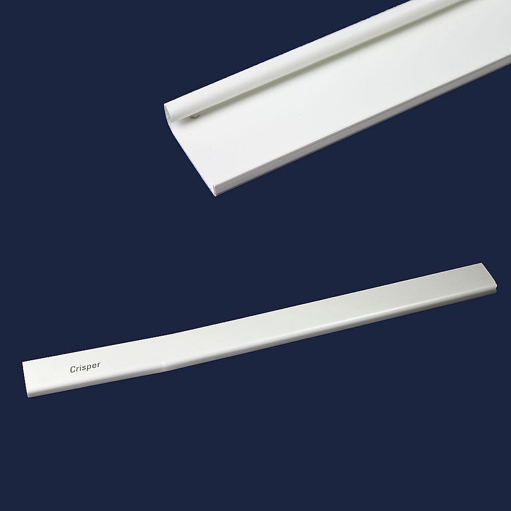 Kenmore Part #5303323256, Refrigerator Crisper Drawer Front, Upper | 15.70 x 1.40 x 0.65