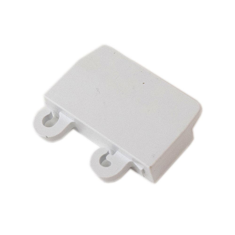 GE Part #5303325990, Refrigerator Door Shelf Rail End Cap, Right | 2.10 x 1.75 x 0.65