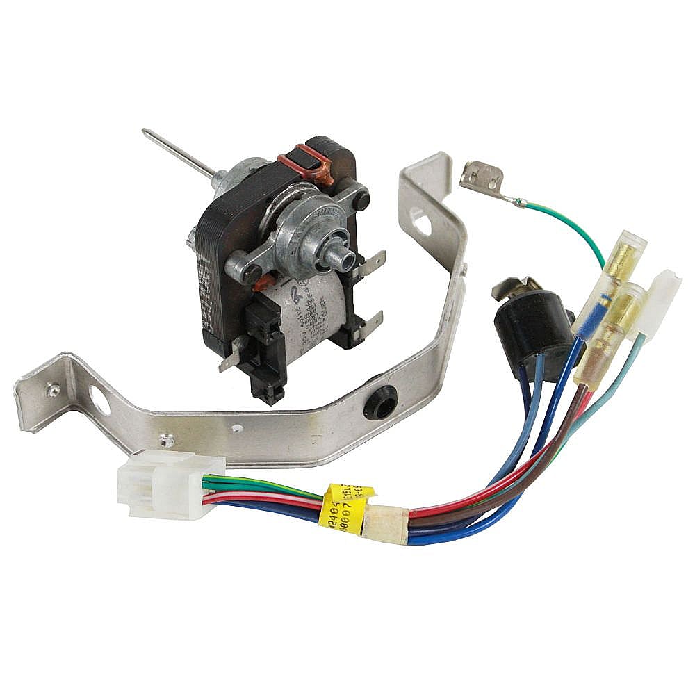 Part #5303918304, Refrigerator Evaporator Fan Motor And Bracket Assembly | 7.15 x 5.95 x 4.95