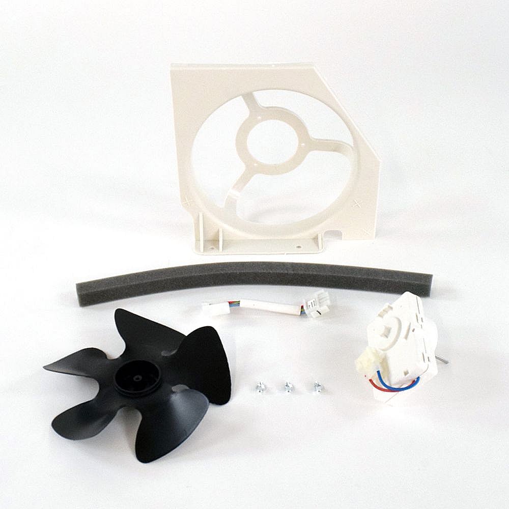 Part #5303918774, Frigidaire Refrigerator Condenser Fan Motor Assembly (Replaces 241935602, 5303918635, 5303918745, / 14.00 x 12.30 x 7.80
