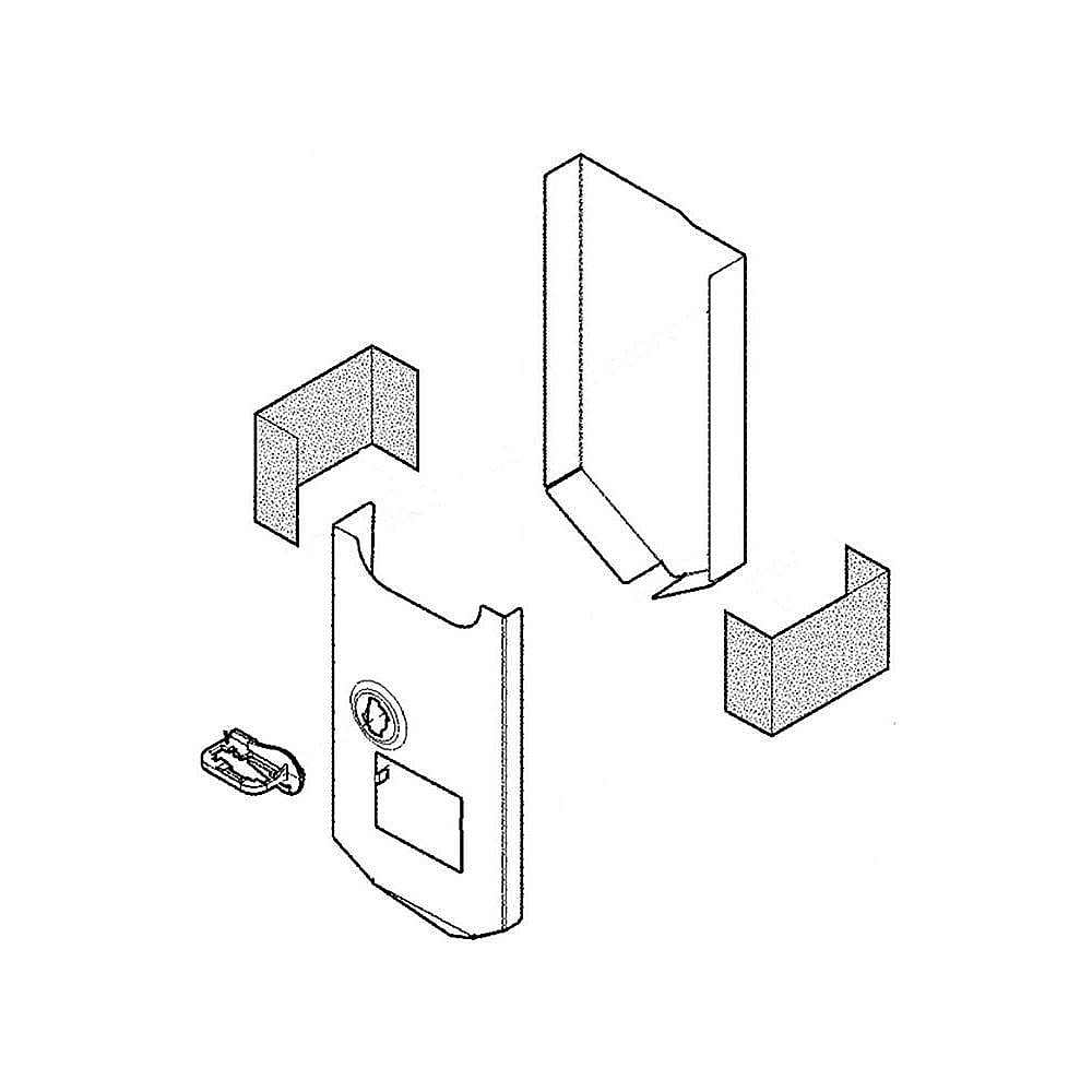 Refrigerator Ice Maker Evaporator Housing Assembly