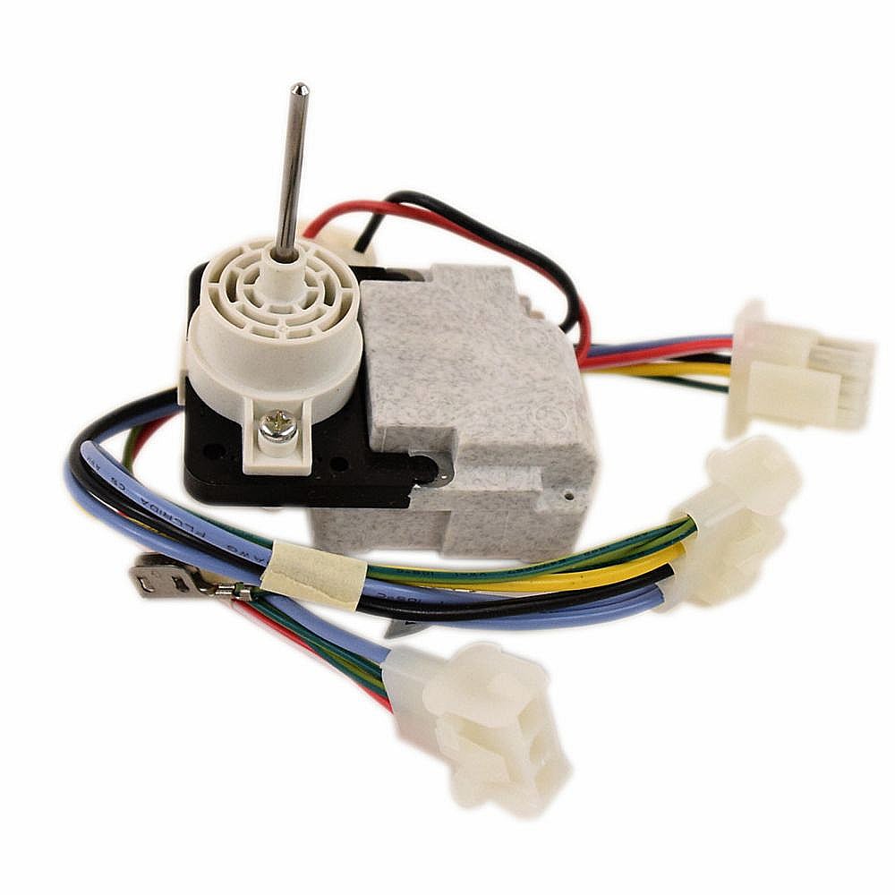 Part #5303918786, Refrigerator Evaporator Fan Motor Assembly (Replaces 242219202) / 7.55 x 6.95 x 5.75