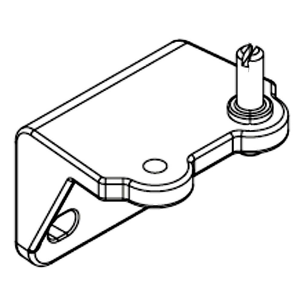 Frigidaire Part #5304479792, Beverage Cooler Door Hinge, Lower | 2.40 x 2.05 x 1.20