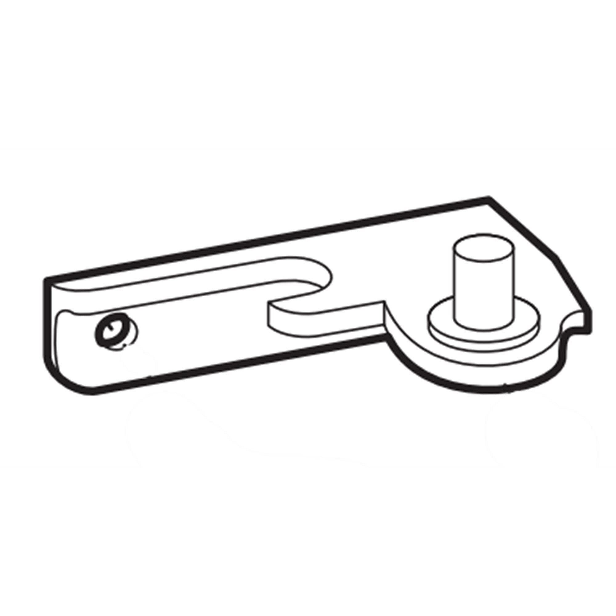 Frigidaire Part #5304490979, Refrigerator Bottom Hinge | 2.50 x 1.95 x 0.90