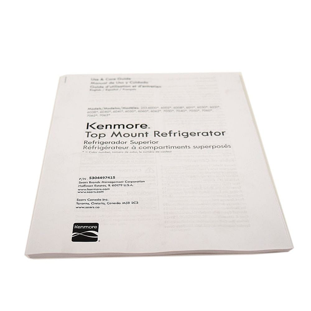 Part #5304497415, Refrigerator Owners Manual / 15.00 x 11.00 x 0.00