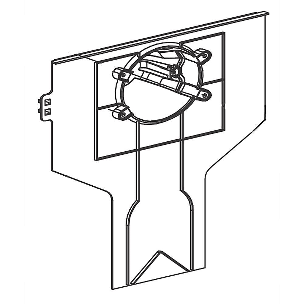 Frigidaire Part #5304498683, Refrigerator Air Duct Fan Cover, Rear | 14.60 x 11.80 x 2.70
