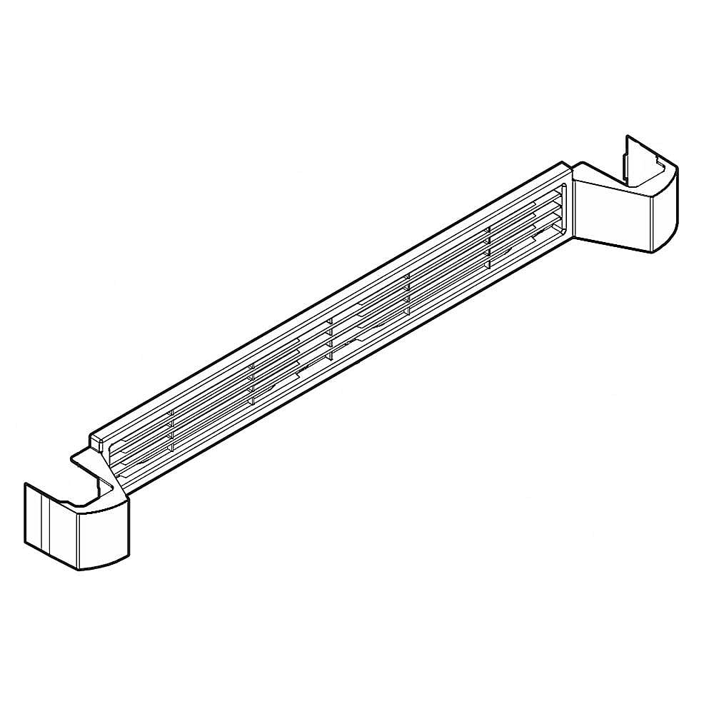 Part #5304498916, Refrigerator Toe Grille (Black) (Replaces 5304498915) / 30.00 x 3.00 x 2.50