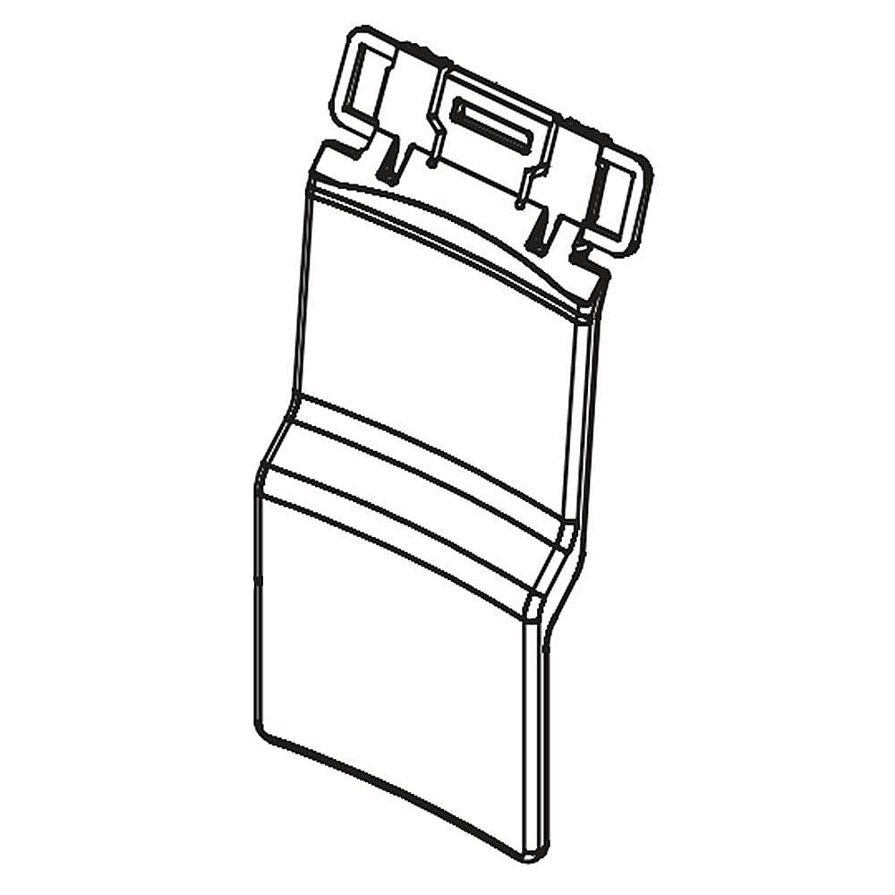 Frigidaire Part #5304501181, Refrigerator Ice Dispenser Lever (Sliver) | 4.85 x 2.20 x 0.75