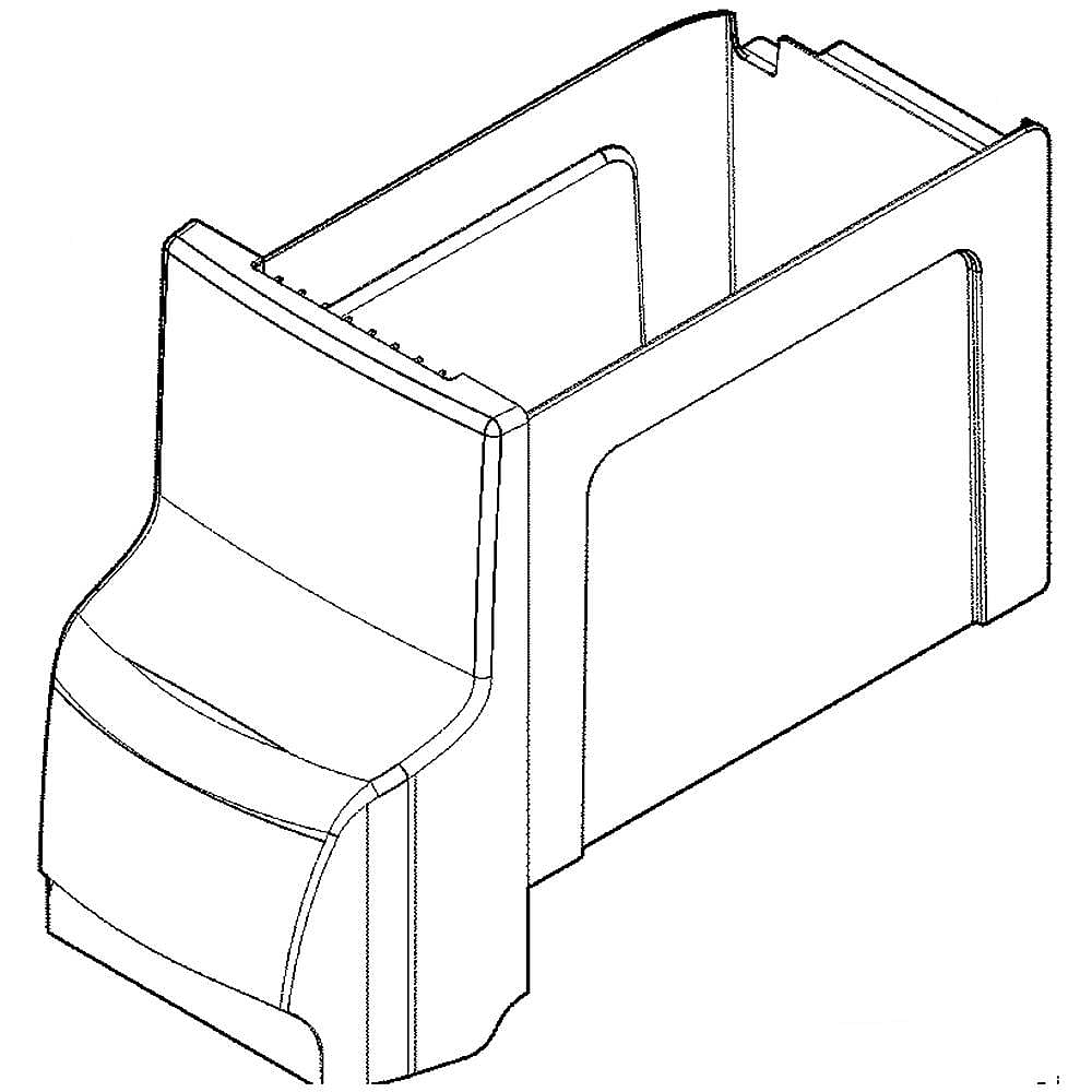 Part #5304522718, Frigidaire Refrigerator Ice Container Assembly (Replaces 5304504446) / 24.00 x 21.40 x 9.90