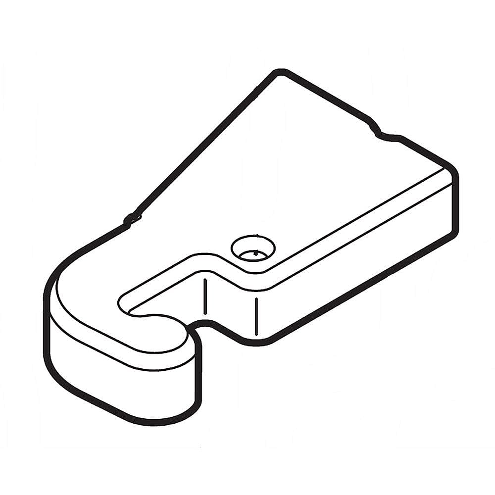 Kenmore Part #5304504485, Refrigerator Hinge Cover | 7.90 x 3.85 x 1.35