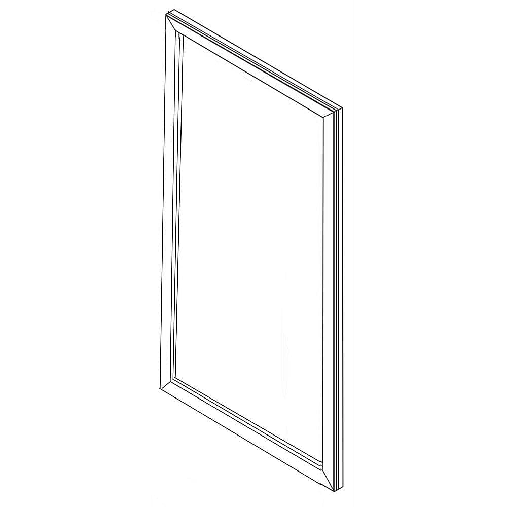 Part #5304506133, Freezer Door Gasket (Black) / 30.00 x 19.50 x 1.50