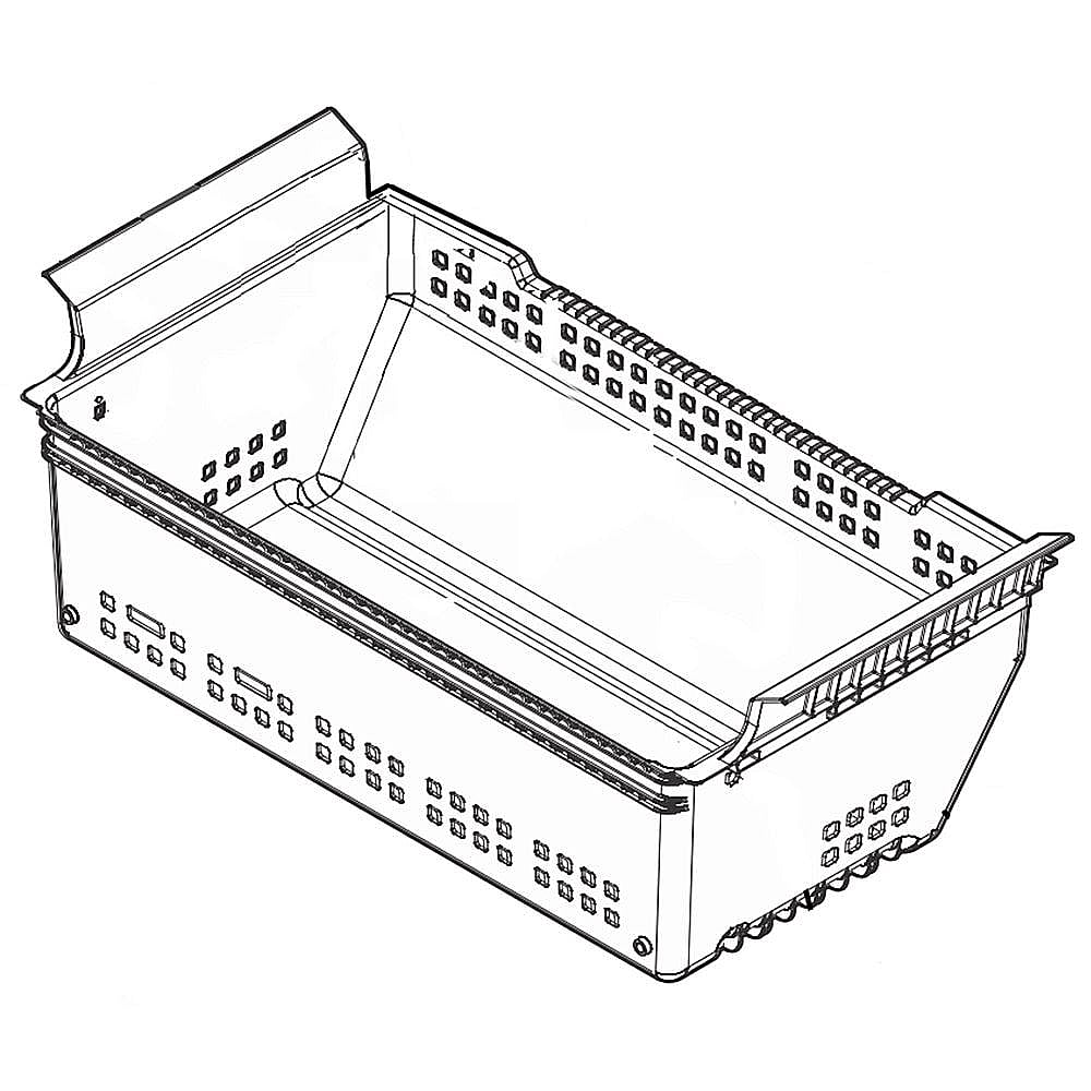 Part #5304525892, Refrigerator Freezer Basket, Lower / 32.00 x 21.00 x 12.00