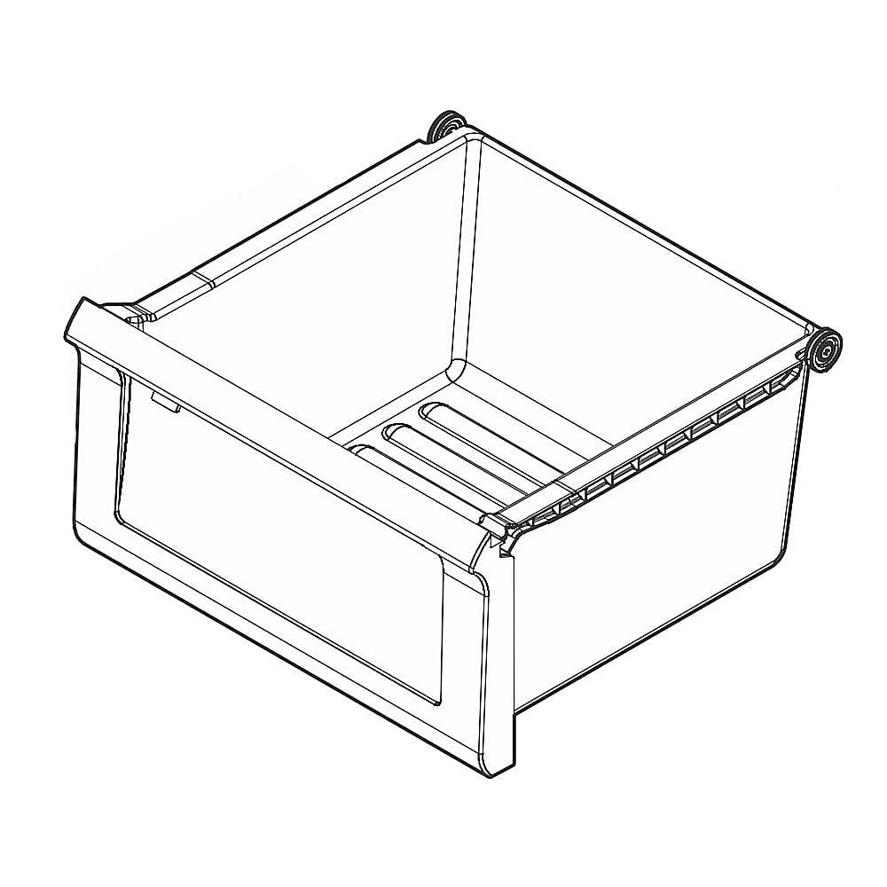Frigidaire Part #5304508753, Refrigerator Crisper Drawer Assembly | 15.75 x 14.75 x 8.00