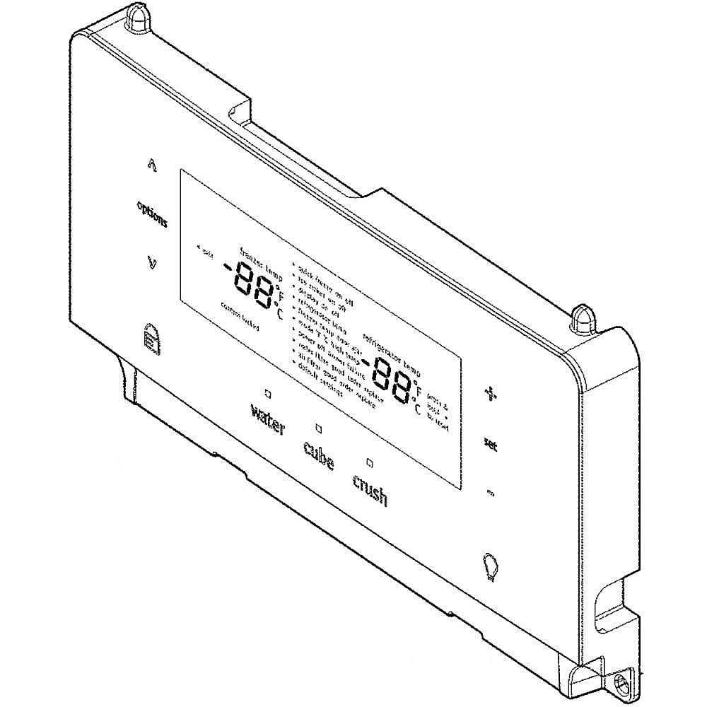Part #5304508772, Refrigerator User Interface / 10.35 x 6.60 x 2.15