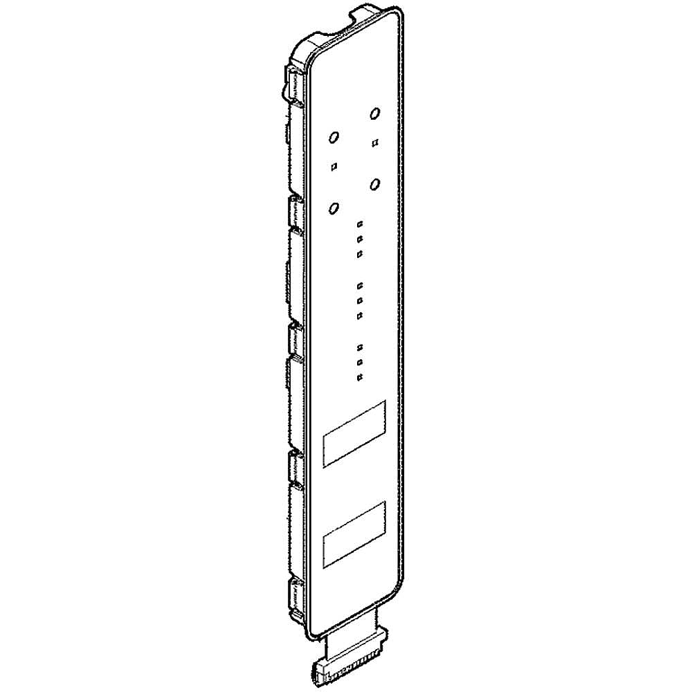 Part #5304510329, Refrigerator Dispenser User Interface Control (Black) / 10.90 x 3.20 x 1.55