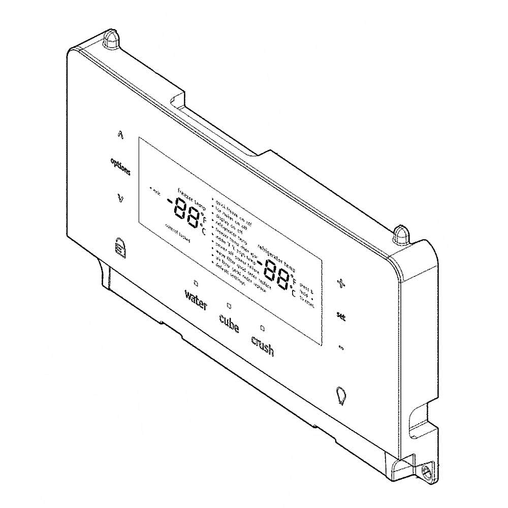 Frigidaire Part #5304510940, Refrigerator User Interface Assembly | 11.30 x 6.45 x 1.85