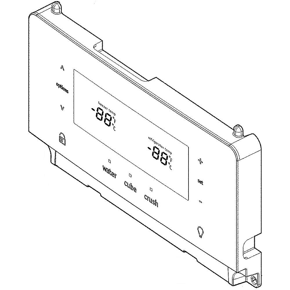 Refrigerator Dispenser User Interface Control (Gray)