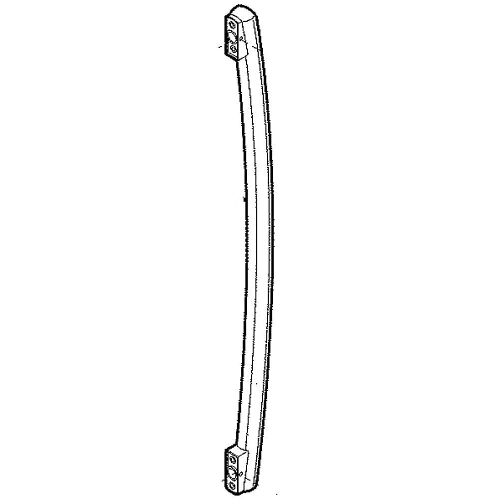 Part #5304511509, Tappan Freezer Door Handle (White) (Replaces 242059302, 242059308, 5304515541) / 26.00 x 3.05 x 1.70
