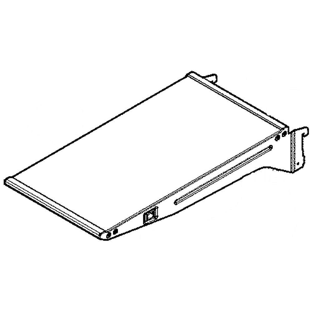 Refrigerator Flip-Up Shelf Assembly