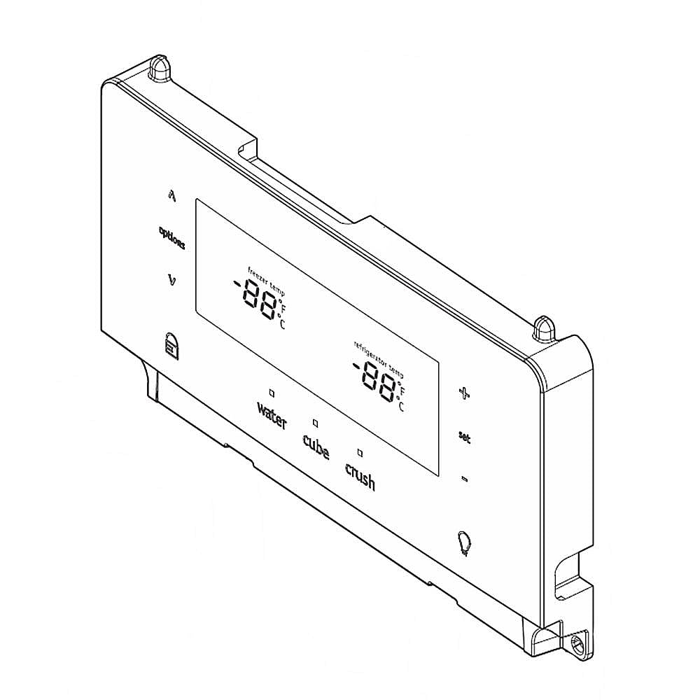 Refrigerator Dispenser User Interface Control Assembly