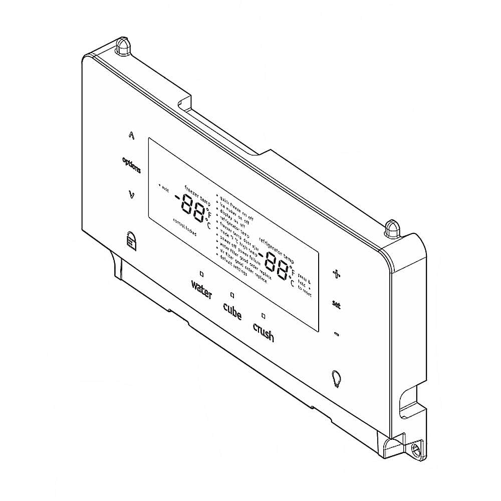Kenmore Part #5304517271, Refrigerator Dispenser User Interface Control | 10.35 x 7.75 x 1.85
