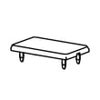 Cover,hinge Holes ,gray ,upper for Frigidaire FFET1022UW - Part 5304518569
