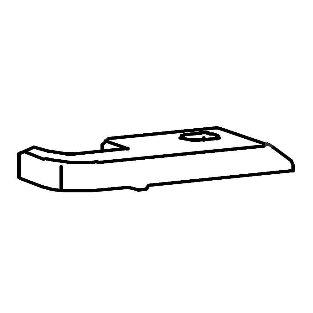 Part #5304518574, Cover, upper Hinge , white , lh Door Swing / 5.55 x 2.30 x 0.70