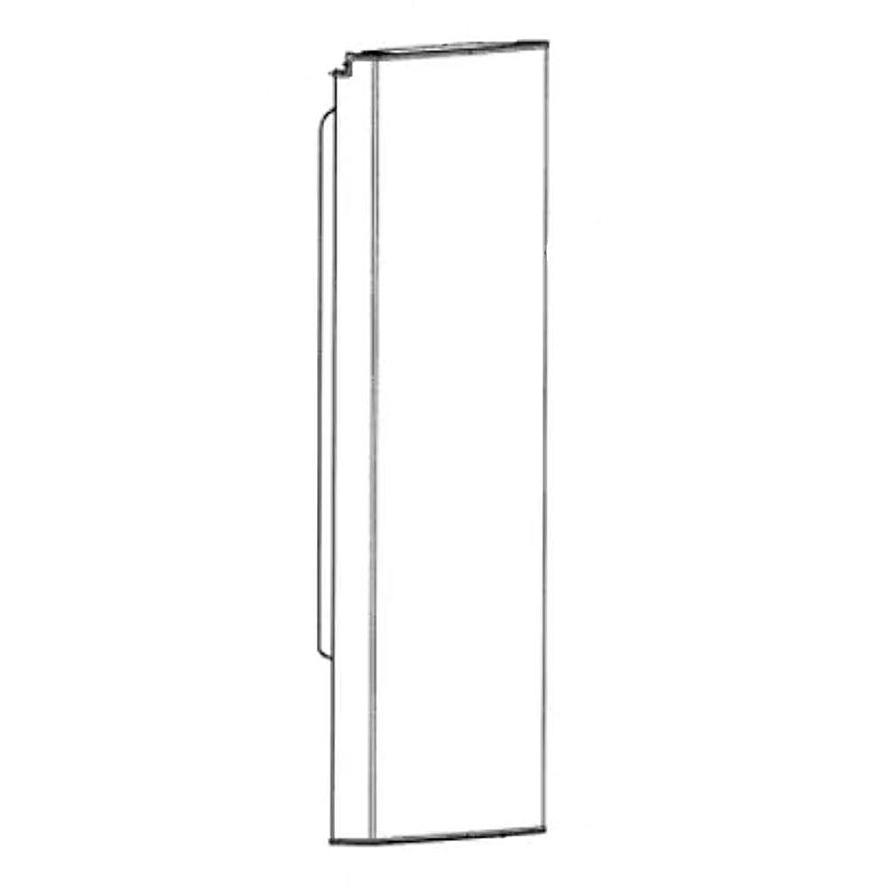 Part #5304519519, Electrolux Refrigerator Door Assembly (Stainless) / 43.25 x 26.00 x 8.00