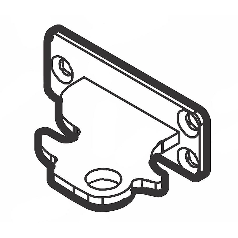Part #5304519647, Hinge, door , white , center / 11.65 x 4.70 x 0.95