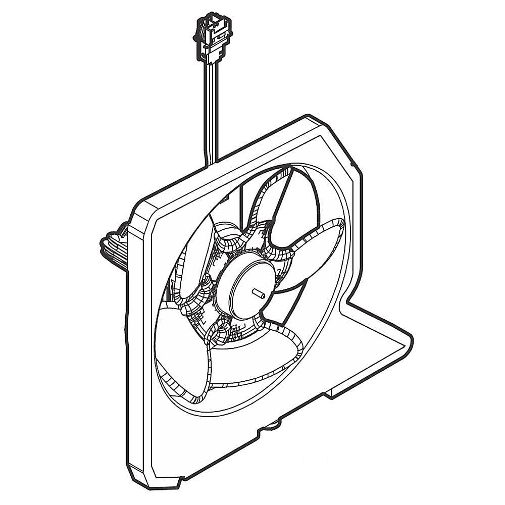 Refrigeration Appliance Condenser Fan Motor Assembly