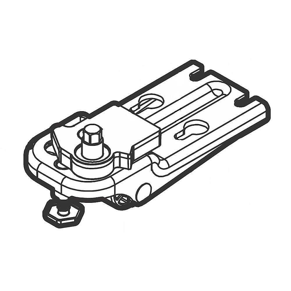 Refrigerator Door Hinge Assembly, Right Lower (White)