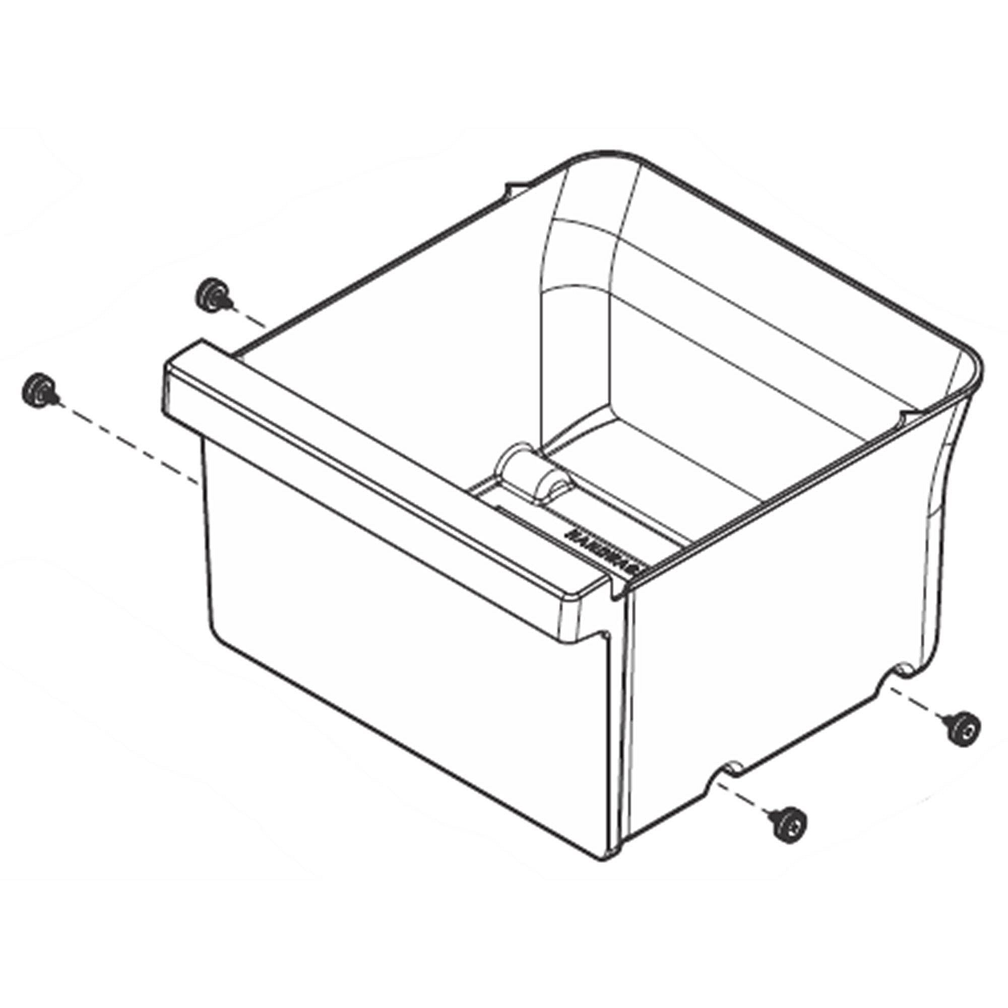 Frigidaire Part #5304519801, Refrigerator Crisper Drawer Assembly