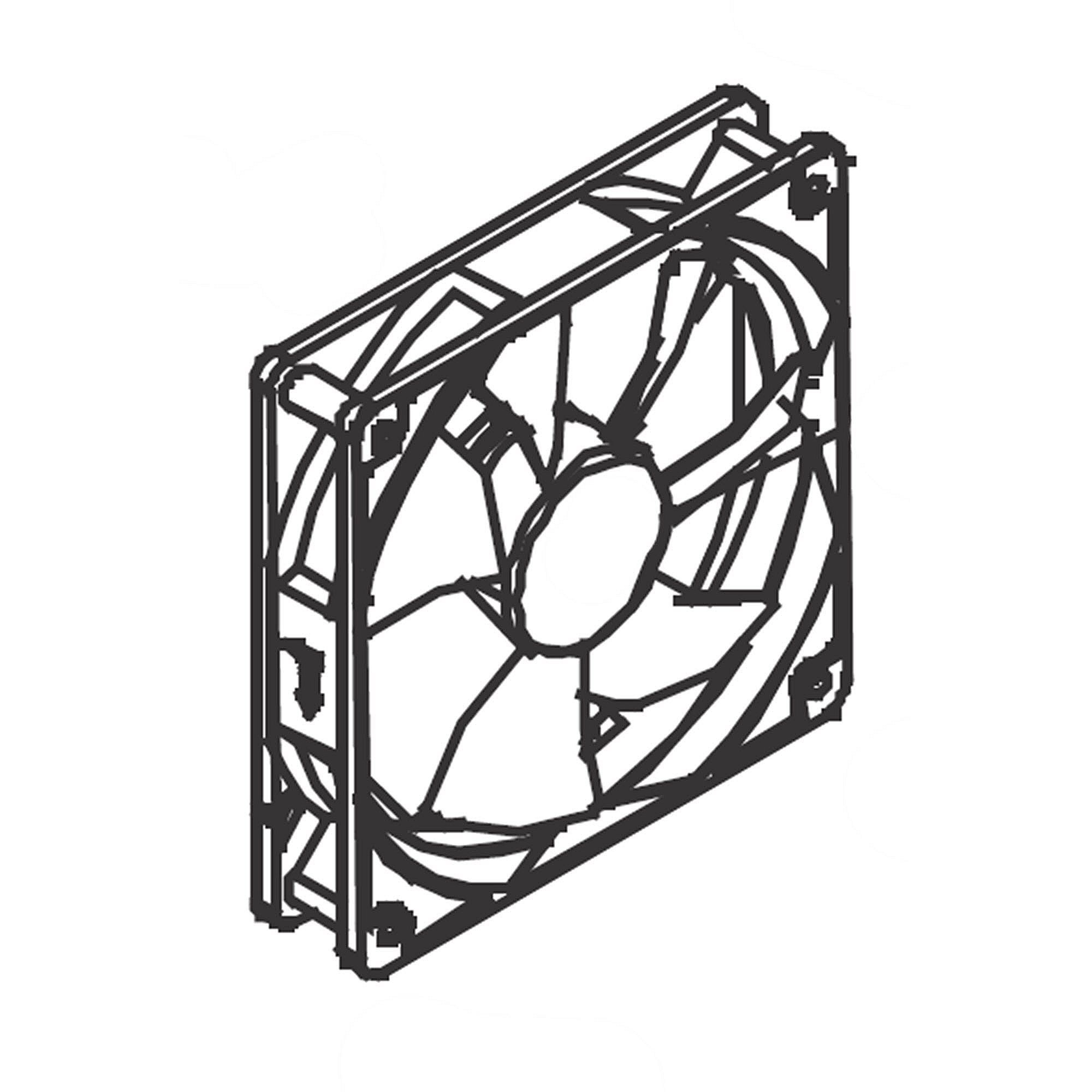 Part #5304520281, Frigidaire Beverage Cooler Evaporator Fan Motor And Blade